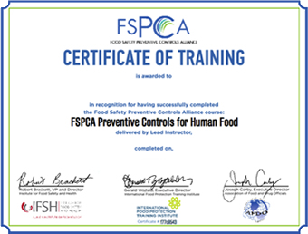 certificado FSCPA