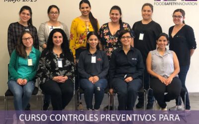 Curso Controles Preventivos FSPCA. Mayo 2019. Monterrey, N.L.